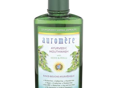 Auromere Mouthwash Ayurvedic Neem & Peelu 6x473ml Online now