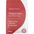 Amazing Oils Magnesium Active Bath Flakes Mag Chloride & Menthol 800g For Sale