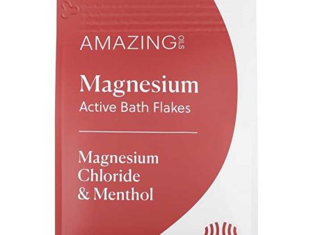 Amazing Oils Magnesium Active Bath Flakes Mag Chloride & Menthol 800g For Sale