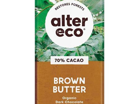 Alter Eco Chocolate Organic Dark Brown Butter 12x80g For Cheap