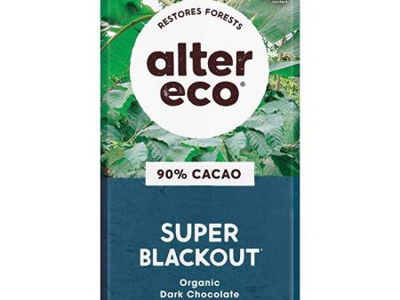 Alter Eco Chocolate Organic Dark Super Blackout 12x75g Cheap