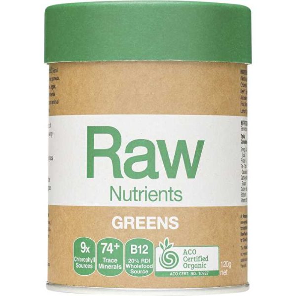 Amazonia Raw Nutrients Organic Greens 120g Online Hot Sale