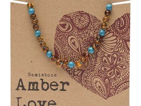 Amber Love Children s Necklace 100% Baltic Amber Ocean 33cm Fashion