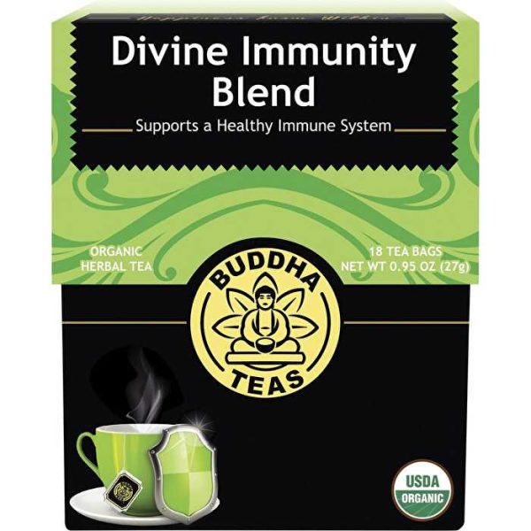 Buddha Teas Organic Herbal Tea Bags Divine Immunity Blend 18pk Discount