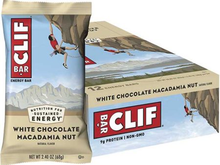 Clif Energy Bar White Chocolate Macadamia 12x68g Hot on Sale