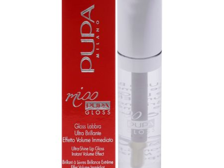 Pupa Milano Miss Pupa Gloss Ultra-Shine Lip Gloss - 100 Crystal Glass by Pupa Milano for Women - 0.17 oz Lip Gloss For Discount