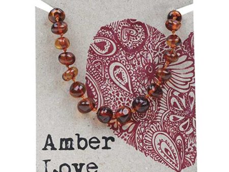 Amber Love Adult s Bracelet 100% Baltic Amber Cognac 20cm Hot on Sale