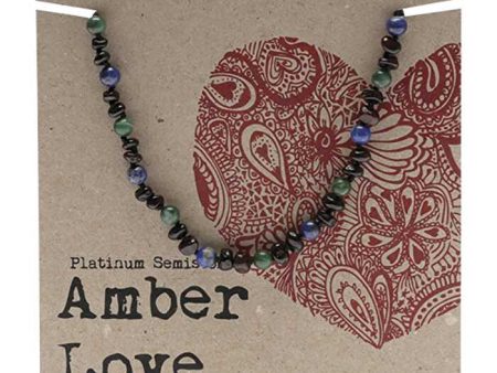 Amber Love Children s Necklace 100% Baltic Amber Moon 33cm Hot on Sale