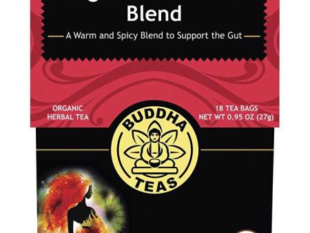 Buddha Teas Organic Herbal Tea Bags Digestive Nirvana Blend 18pk For Cheap