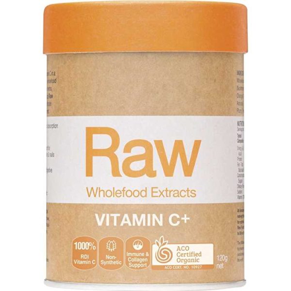 Amazonia Raw Wholefood Extracts Organic Vitamin C+ (Passionfruit Flavour) 120g Hot on Sale