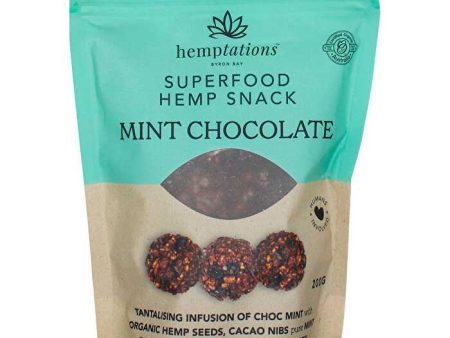 2die4 Live Foods Hemptations Superfood Hemp Snack Mint Chocolate 200g For Cheap