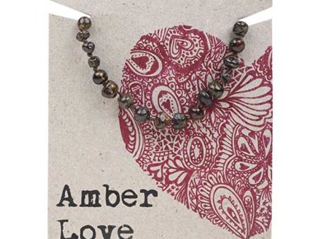 Amber Love Children s Bracelet Anklet 100% Baltic Amber Olive 14cm For Sale