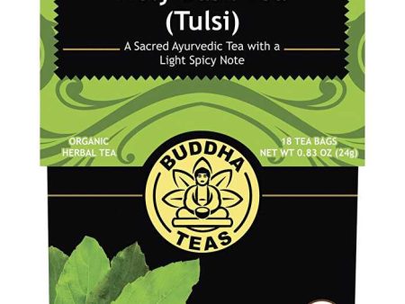 Buddha Teas Organic Herbal Tea Bags Holy Basil Tea (Tulsi) 18pk Sale