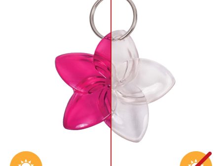 DelSol Color-Changing Key Chain Flower - Pink by DelSol for Women - 1 Pc Keychain Sale