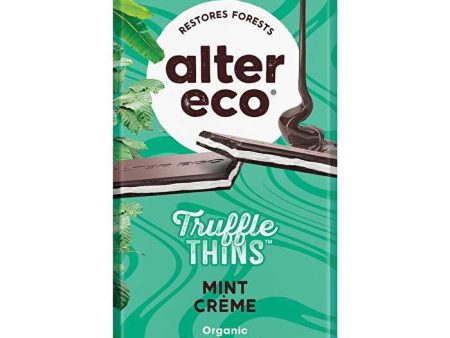 Alter Eco Chocolate Organic Mint Creme Dark Truffle Thins 12x84g Cheap