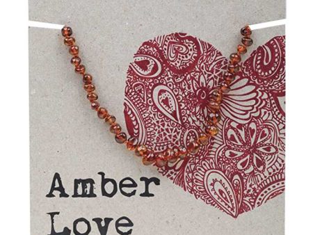 Amber Love Children s Necklace 100% Baltic Amber Cognac 33cm Online Hot Sale