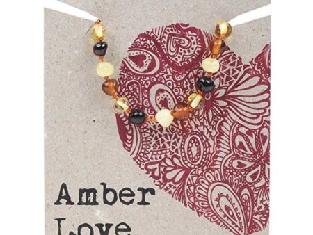 Amber Love Children s Bracelet Anklet 100% Baltic Amber Mixed 14cm Fashion