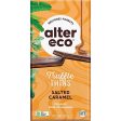 Alter Eco Chocolate Organic Salted Caramel Dark Truffle Thins 12x84g Hot on Sale