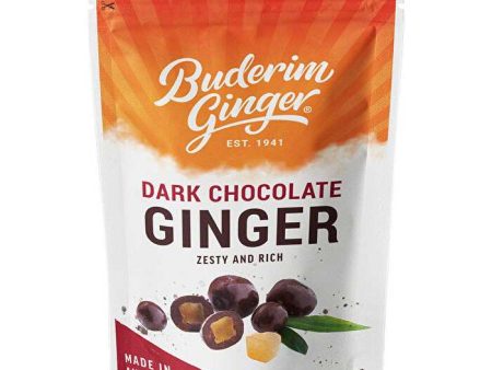 Buderim Ginger Dark Chocolate Ginger Zesty and Rich 150g Supply