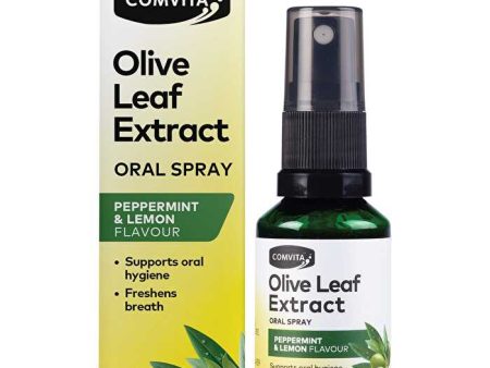 Comvita Olive Leaf Extract Oral Spray Peppermint & Lemon 30ml Hot on Sale