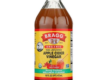 Bragg Apple Cider Vinegar Honey Cayenne Wellness Cleanse 473ml Online Sale