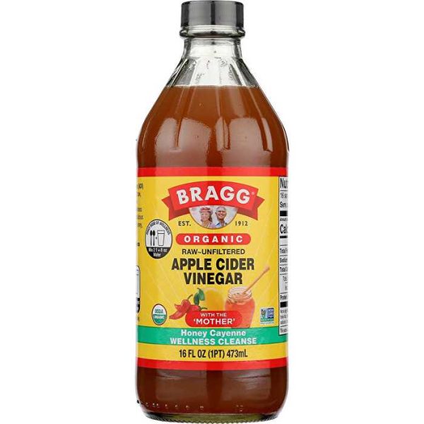 Bragg Apple Cider Vinegar Honey Cayenne Wellness Cleanse 473ml Online Sale