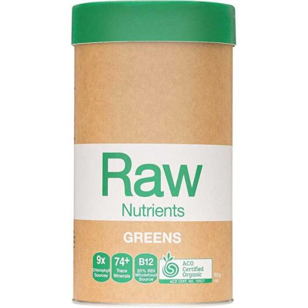 Amazonia Raw Nutrients Organic Greens 600g For Cheap