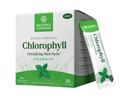 Nature s Sunshine Extra Strength Chlorophyll Spearmint Sachets 2.25g x 30 Pack Sale