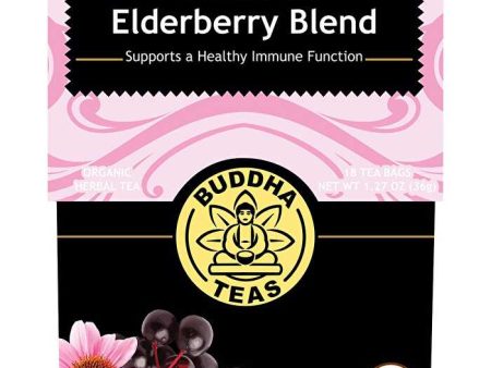 Buddha Teas Organic Herbal Tea Bags Echinacea Elderberry Blend 18pk Hot on Sale