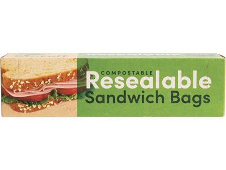 Biotuff Resealable Sandwich Bags 18x17cm 30pk Cheap