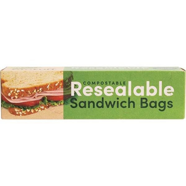 Biotuff Resealable Sandwich Bags 18x17cm 30pk Cheap