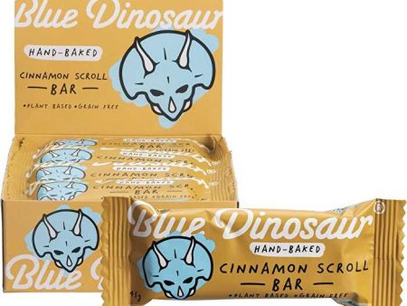 Blue Dinosaur Hand-Baked Bar Cinnamon Scroll 12x45g Discount