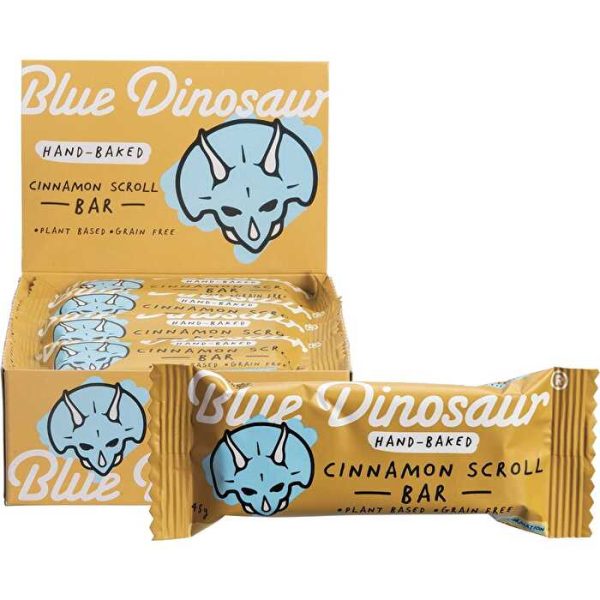 Blue Dinosaur Hand-Baked Bar Cinnamon Scroll 12x45g Discount