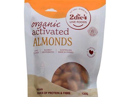 2die4 Live Foods Organic Activated Almonds 120g Online Sale