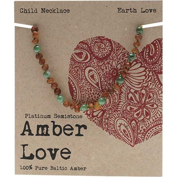 Amber Love Children s Necklace 100% Baltic Amber Earth 33cm Supply