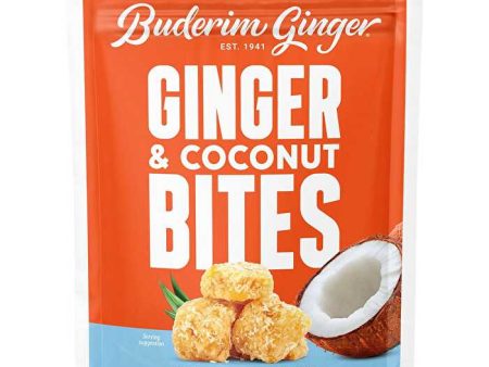 Buderim Ginger Ginger & Coconut Bites Soft & Chewy Bites 150g For Sale