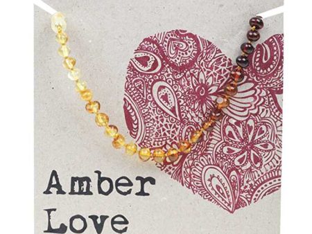 Amber Love Adult s Necklace 100% Baltic Amber Rainbow 46cm Hot on Sale