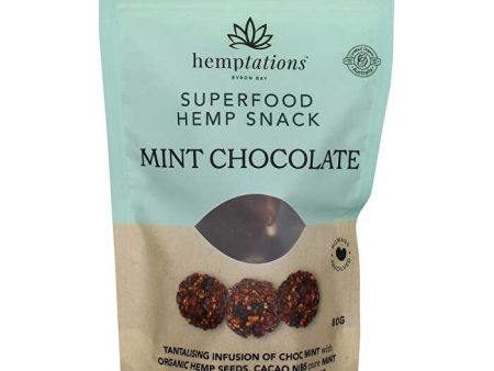 2die4 Live Foods Hemptations Superfood Hemp Snack Mint Chocolate 80g Discount