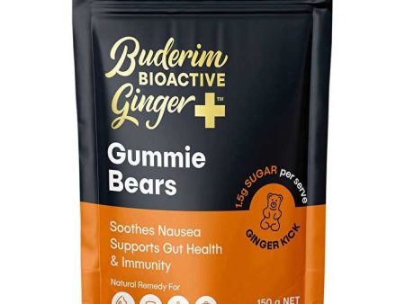 Buderim Ginger BioActive+ Gummie Bears 150g Online