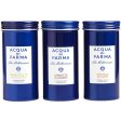 Acqua Di Parma Blue Mediterraneo Variety 3 Piece Variety With Arancia Di Capri & Chinotto Di Liguria & Bergamotto Di Calabria And All Are Powder Soap 75ml 2.5oz Hot on Sale