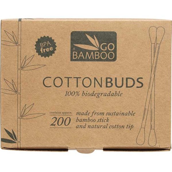 Go Bamboo Cotton Buds 100% Biodegradable 200pk Discount