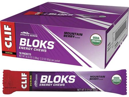 Clif Bloks Energy Chews Mountain Berry 18x60g Online Sale