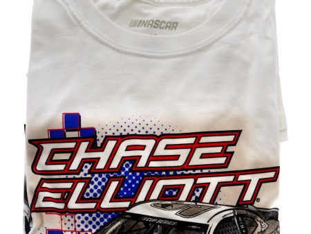 DelSol NASCAR Mens Classic Crew Tee - Chase Elliot - 1 White by DelSol for Men - 1 Pc T-Shirt (M) Discount